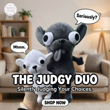 Funny Derpy Chihuahua Plush Keychain – Ugly-Cute Soft Dog Pendant