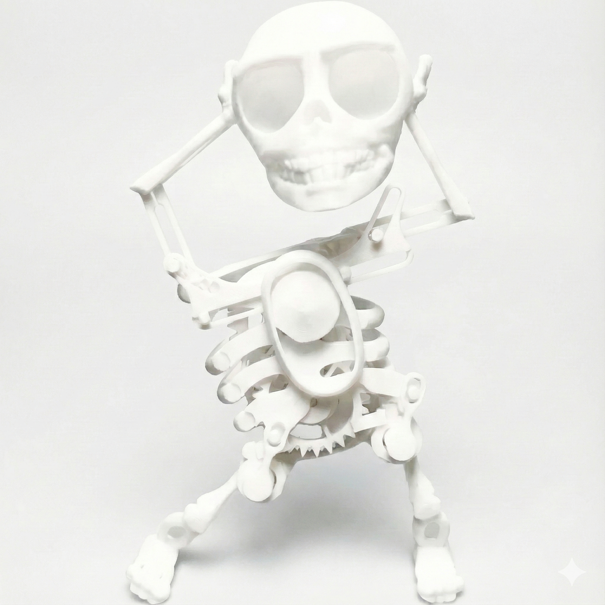 3D Dancing Skeleton Figure Tiktok – Glow-in-the-Dark DIY Gear Assembly Toy