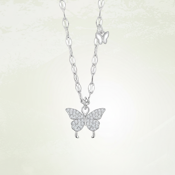 Dream Butterfly 999 Pure Silver Necklace