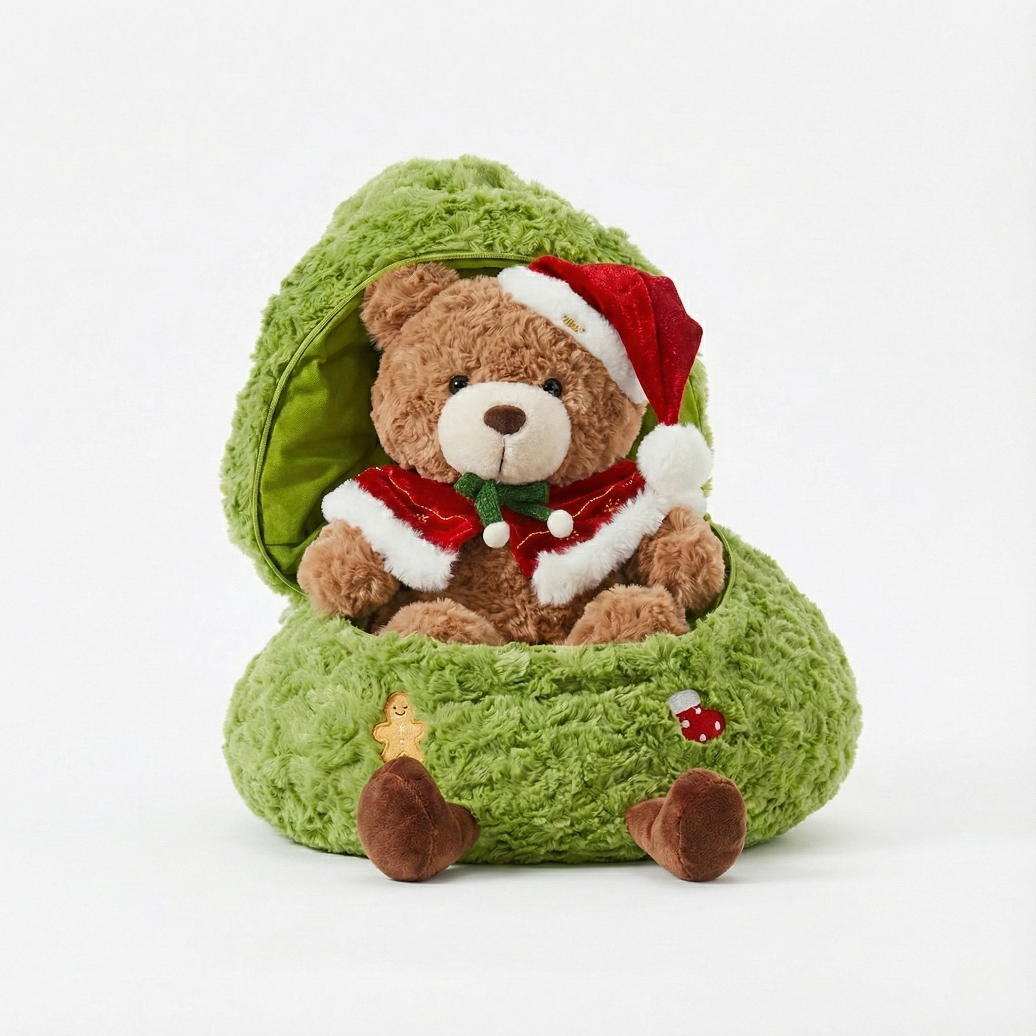 Christmas "Cream Puff" Companion Set with Plush Tree Storage Pocket