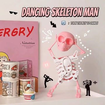 3D Dancing Skeleton Figure Tiktok – Glow-in-the-Dark DIY Gear Assembly Toy