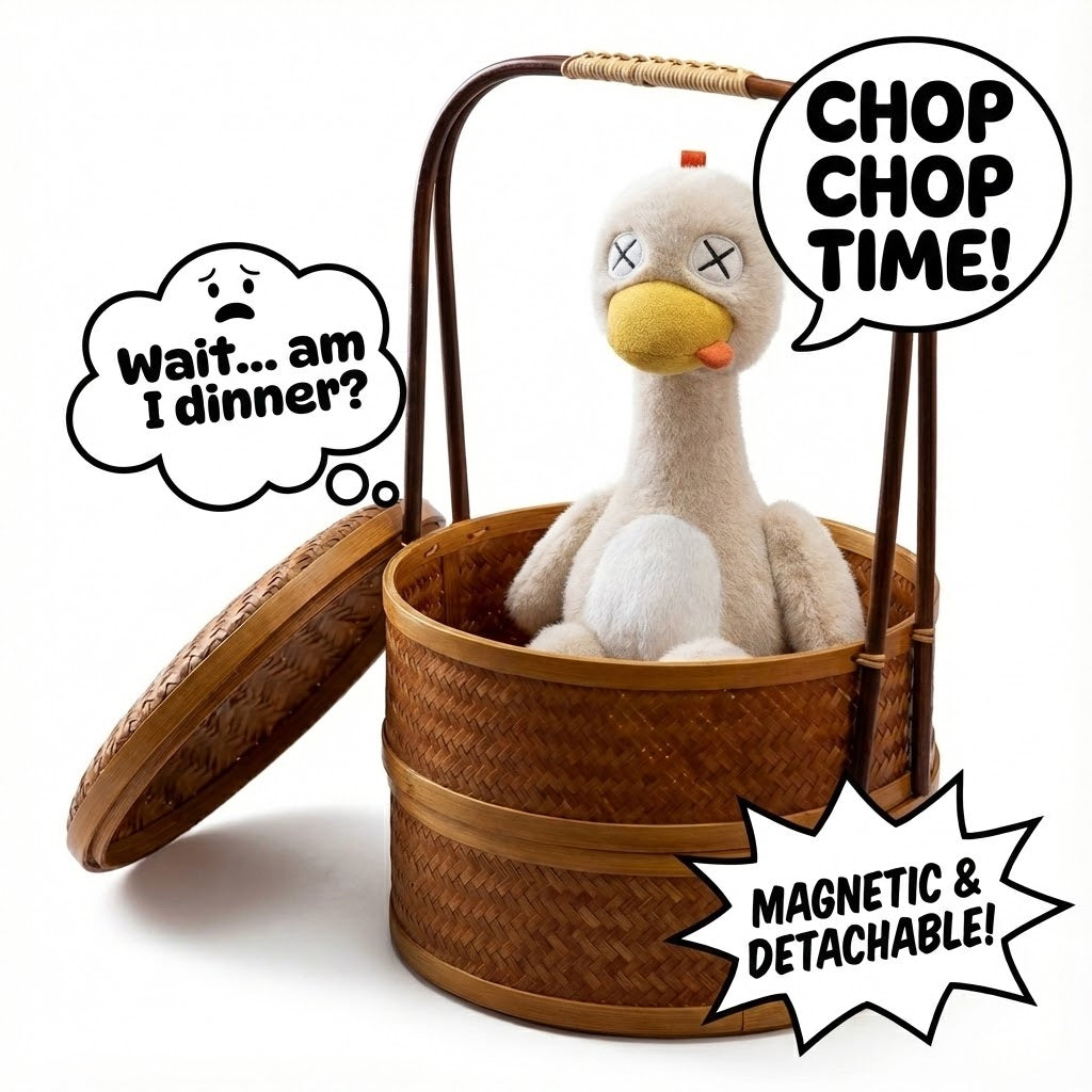 The "Rest In Pieces" Duck – Magnetic Choppable Plush