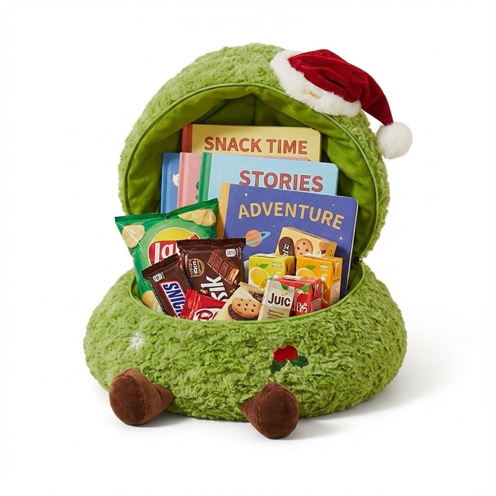 Christmas "Cream Puff" Companion Set with Plush Tree Storage Pocket