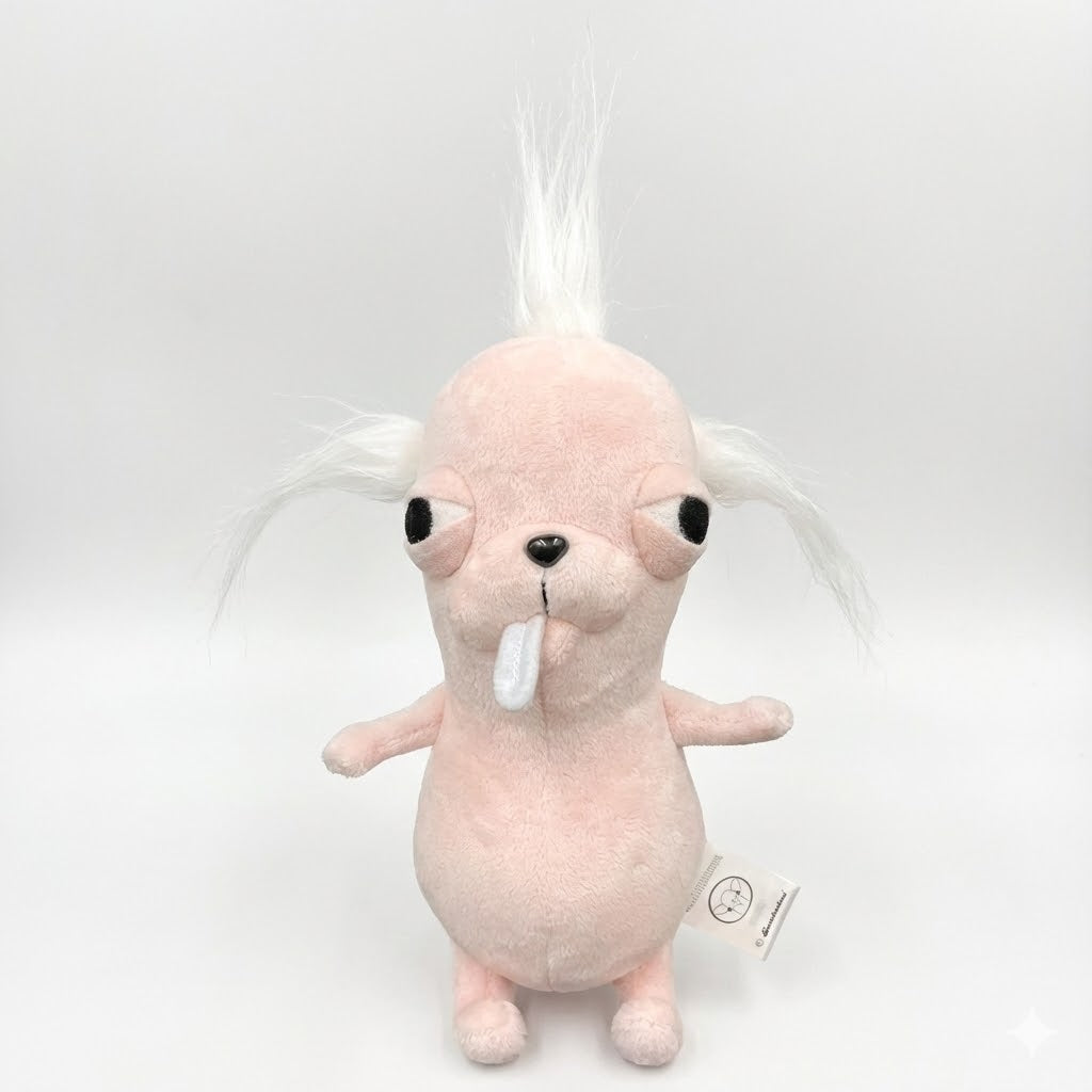 Funny Derpy Chihuahua Plush Keychain – Ugly-Cute Soft Dog Pendant