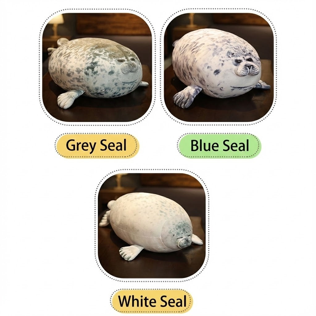 Super Squishy 'Blob' Seal Pillow & Cuddle Buddy