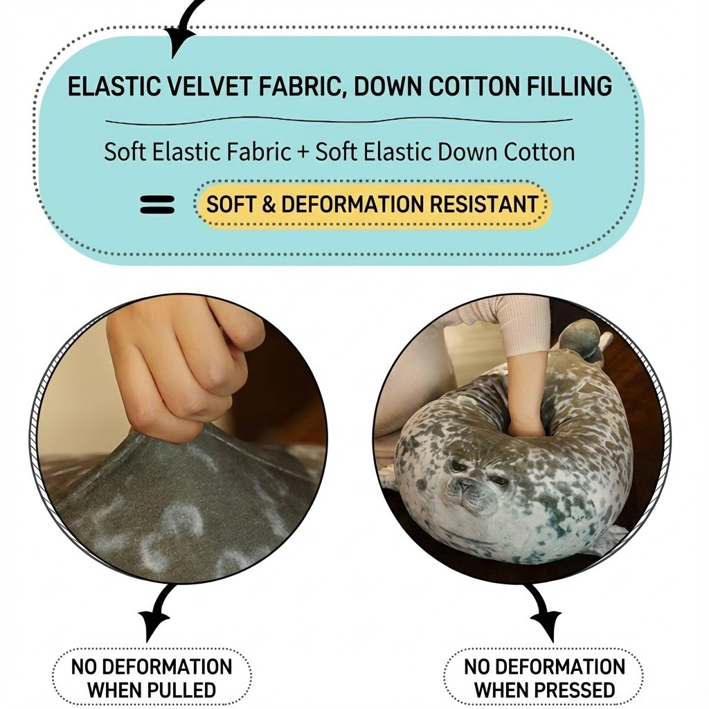 Super Squishy 'Blob' Seal Pillow & Cuddle Buddy